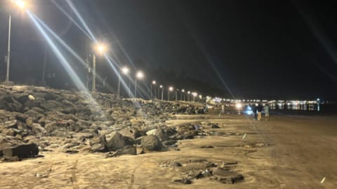 The beach stretch in Borivali West