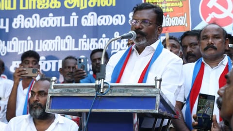VCK president Thol Thirumavalavan