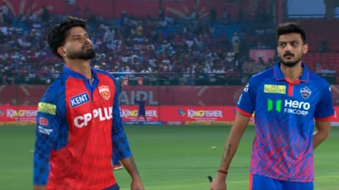 Axar Patel won the toss and elected to field against Punjab Kings