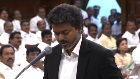 CM Vijay takes oath in Tamil Nadu Assembly