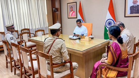 West Bengal Chief Minister Suvendu Adhikari holds an administrative review meeting with Chief Secretary Dushyant Nariala (IAS), Home Secretary Sanghamitra Ghosh (IAS), DGP Sidh Nath Gupta (IPS), and CP Kolkata Police Ajay Nand