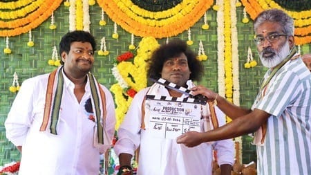 L - R: Satya, Yogi Babu, Kishore Tirumala