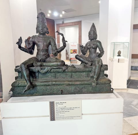 The Somaskanda statue displayed at the National Museum