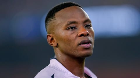 Gujarat Titans' captain Kagiso Rabada during an Indian Premier League (IPL) 2026 T20 cricket match between Gujarat Titans and Sunrisers Hyderbad, in Ahmedabad, Gujarat, Tuesday, May 12, 2026  