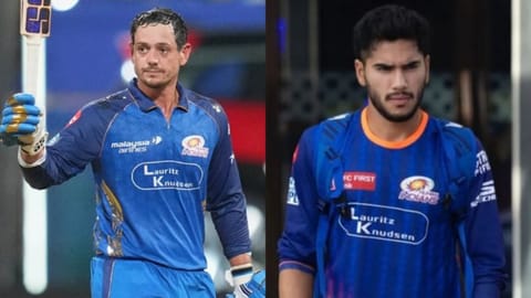 (L) Quinton de Kock, (R) Raj Angad Bawa