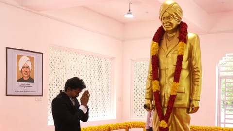 CM C Joseph Vijay pays floral tribute to Pandit Iyothee Thass