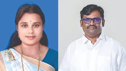 (L) JAGADESHWARI, (R) LOGESH TAMILSELVAN D 