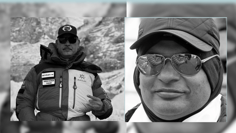 Arun Kumar Tiwari and Sandeep Are, who summited Everest two days back and died while descending