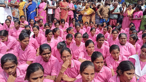 Students staged a series of protests with the girl's kin, demanding action against the negligence.