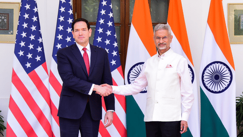 US Secretary of State Marco Rubio and Indian External Affairs Minister S Jaishankar