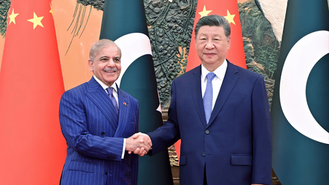 Pakistan Prime Minister Shebaz Sharif and Chinese President Xi Jinpin