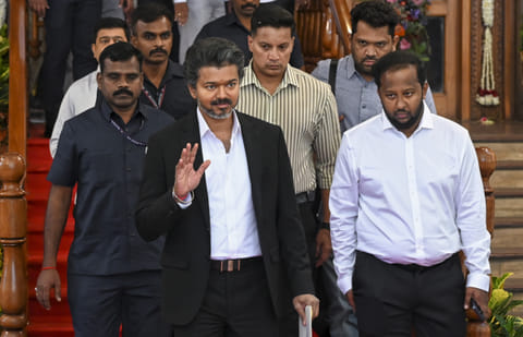 CM Vijay in Delhi