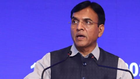 Union Minister of Youth Affairs and Sports Mansukh Mandaviya addresses the CII Annual Business Summit 2026