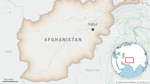 This is the locator map of Afghanistan with its capital Kabul