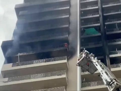 Visuals from the incident spot