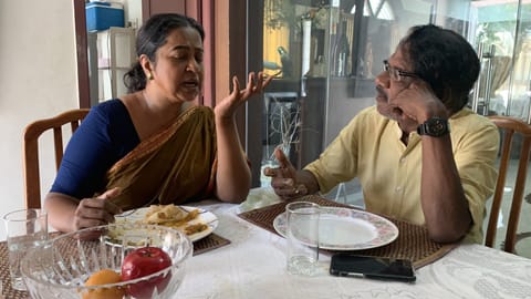 Radhika sarathkumar with Bharathiraja