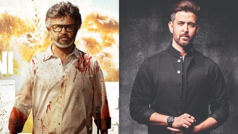 (L) Rajinikanth, (R) Hrithik Roshan