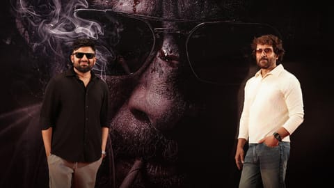 Actor Chiyaan Vikram with director Anand Shankar