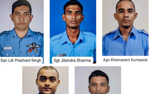 5 IAF personnel killed in crash-landing of AN 32 transport plane in Assam's Jorhat
