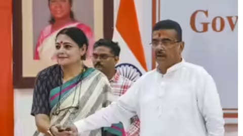West Bengal Chief Minister Suvendu Adhikari ,Cabinet Minister Agnimitra Paul