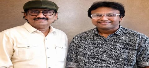 Music director D Imman with his father 