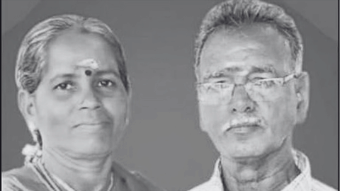 Kamaraj and his wife Valli