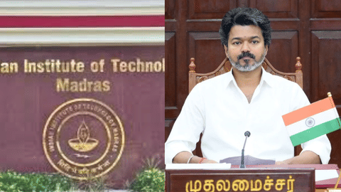 IIT Madras (L) CM Vijay (R)