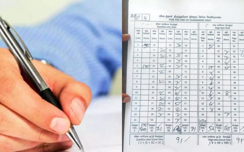 Thanjavur Class 10 girl gets answer copy with 101 marks