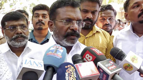VCK leader Thol Thirumavalavan 