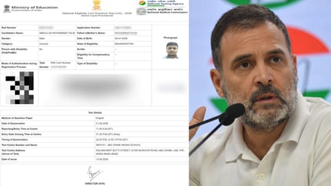 Rahul slams govt over NEET aspirant exam centre mix-up