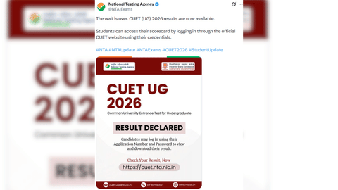 CUET-UG 2026 results out