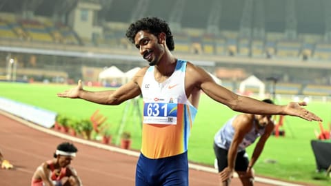 National record holder Vishal TK leads a strong field in the men's 400m