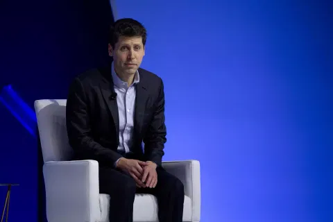 FILE PHOTO: Sam Altman, CEO of OpenAI, attends the Asia-Pacific Economic Cooperation (APEC) CEO Summit in San Francisco, California