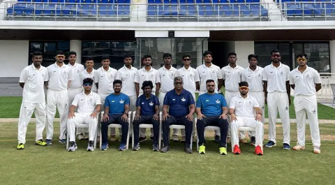 The TNCA Senior Colts ‘A’ team that toured Mumbai
