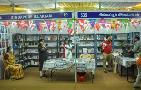 Singapore Illakiam stalls at Chennai Book Fair (Photo: Hemanathan M)