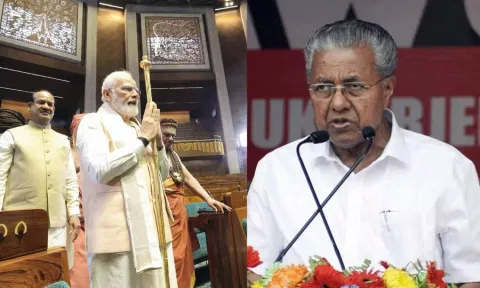 PM Modi, Kerala CM Pinarayi Vijayan (PTI)
