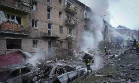 Russian missiles hit Ukraine’s capital Kiev: Report