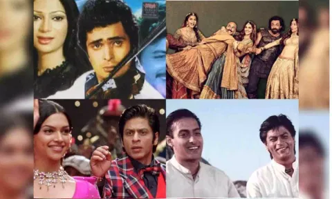 &nbsp;(From left to right) Simi Garewal, Rishi Kapoor, Pooja Hegde, Akshay Kumar, Kriti Sanon, Bobby Deol, Kriti Kharbanda, Deepika Padukone, Shah Rukh Khan, Salman Khan, Shah Rukh Khan.