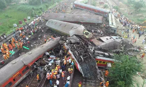 Visual from the accident site. (ANI)
