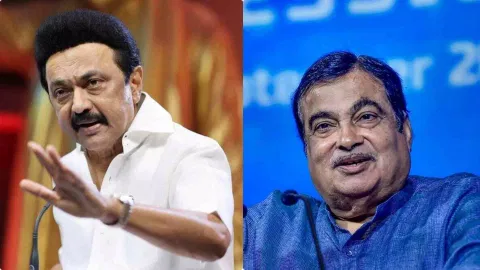 MK Stalin and Nitin Gadkari