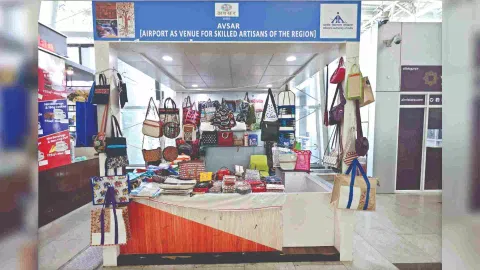 SHG stall set up at Chennai Airport’s domestic terminal