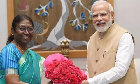 Murmu with Modi. File photo