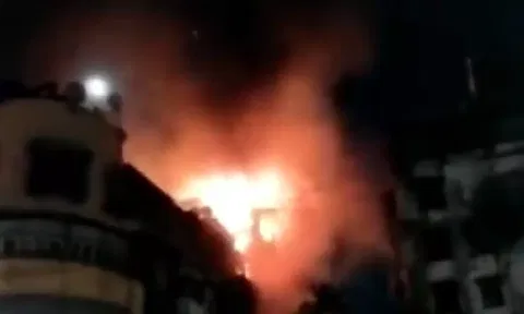 Major fire broke out in a seven-storey residential building in South Mumbai