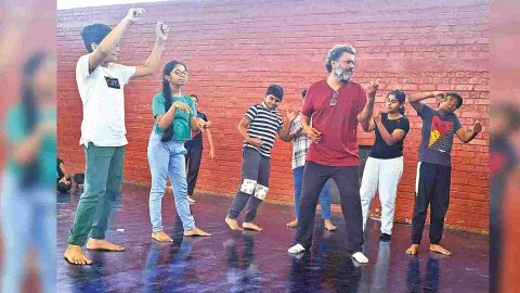 From one of the training sessions at Theatre Y