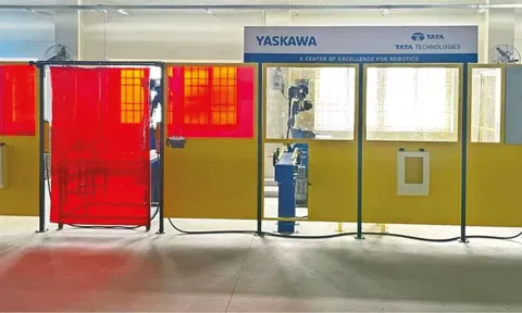 The newly opened industrial robotics and digital manufacturing lab in Ranipet ITI
