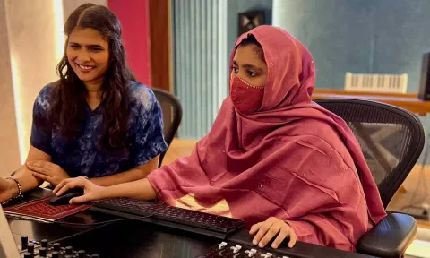 Halitha Shameem and Khatija Rahman (Twitter/@halithashameem)&nbsp;