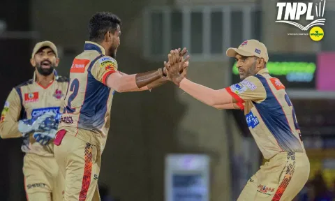 CSG players celebrating the win (Twitter/@TNPL)