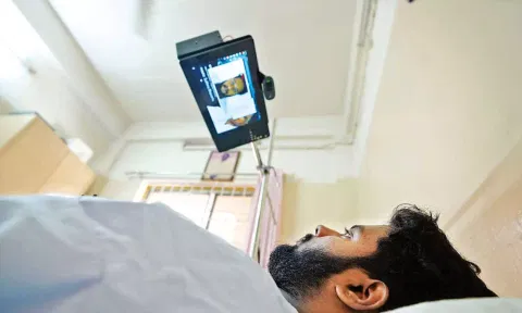 A demo of the device ‘Netravaad’
