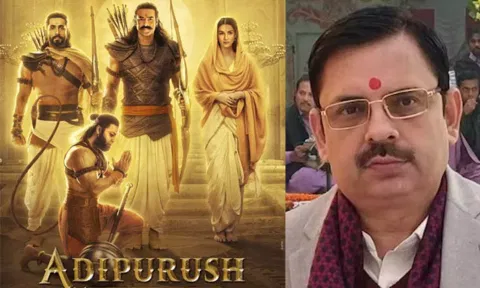 Poster of 'Adipurush';&nbsp;Delhi BJP spokesperson Praveen Shankar Kapoor
