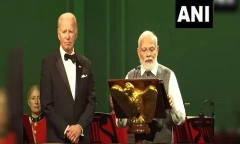PM Modi at the White House for State dinner today. (ANI)